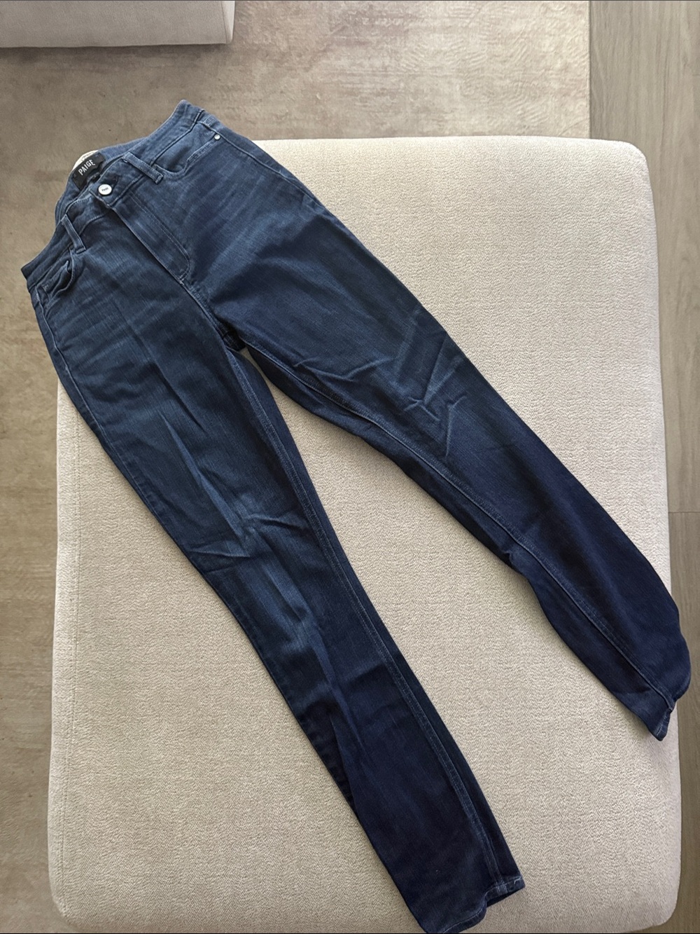 PAIGE Women's Skinny Jeans in Dark Blue Wash